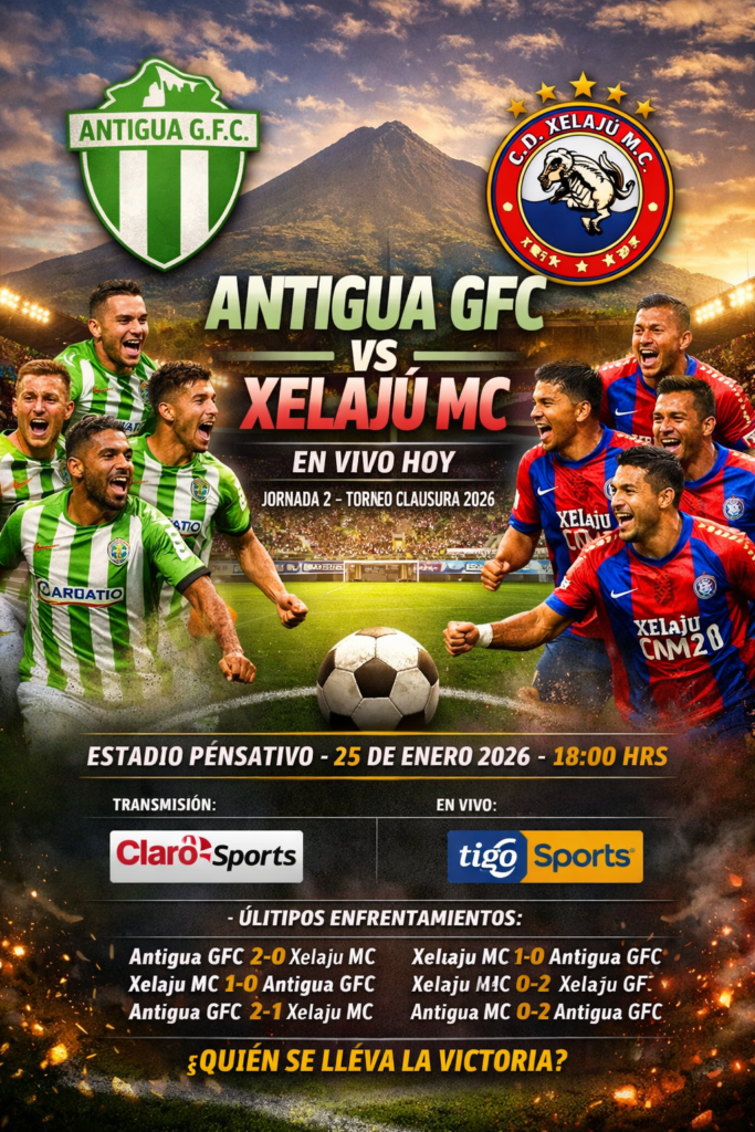 Antigua GFC vs Xelajú MC EN VIVO hoy