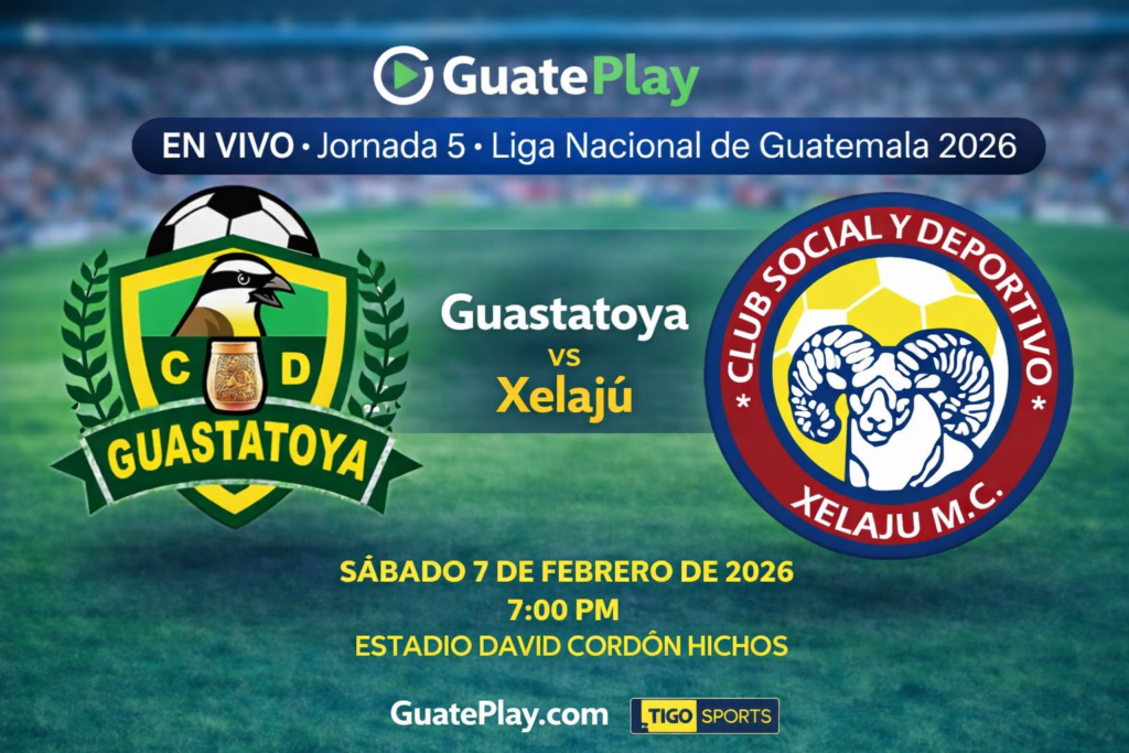 Guastatoya vs Xelajú: duelo exigente en la jornada 5 del Clausura 2026