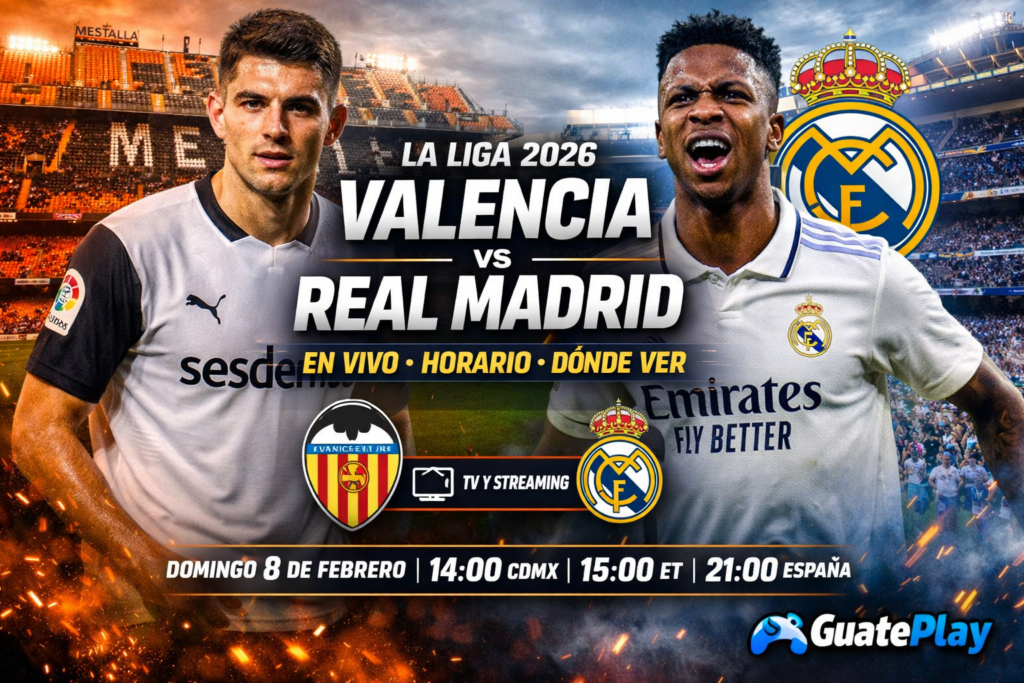 Valencia vs. Real Madrid EN VIVO: horario, TV y dónde ver el partido de La Liga 2026
