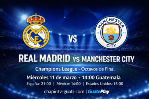 Real Madrid vs Manchester City en vivo: horario y dónde ver la Champions League 2025-26